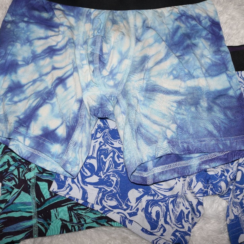 MeUndies boxer briefs size medium tie dye and swirls 1 of each NWOT